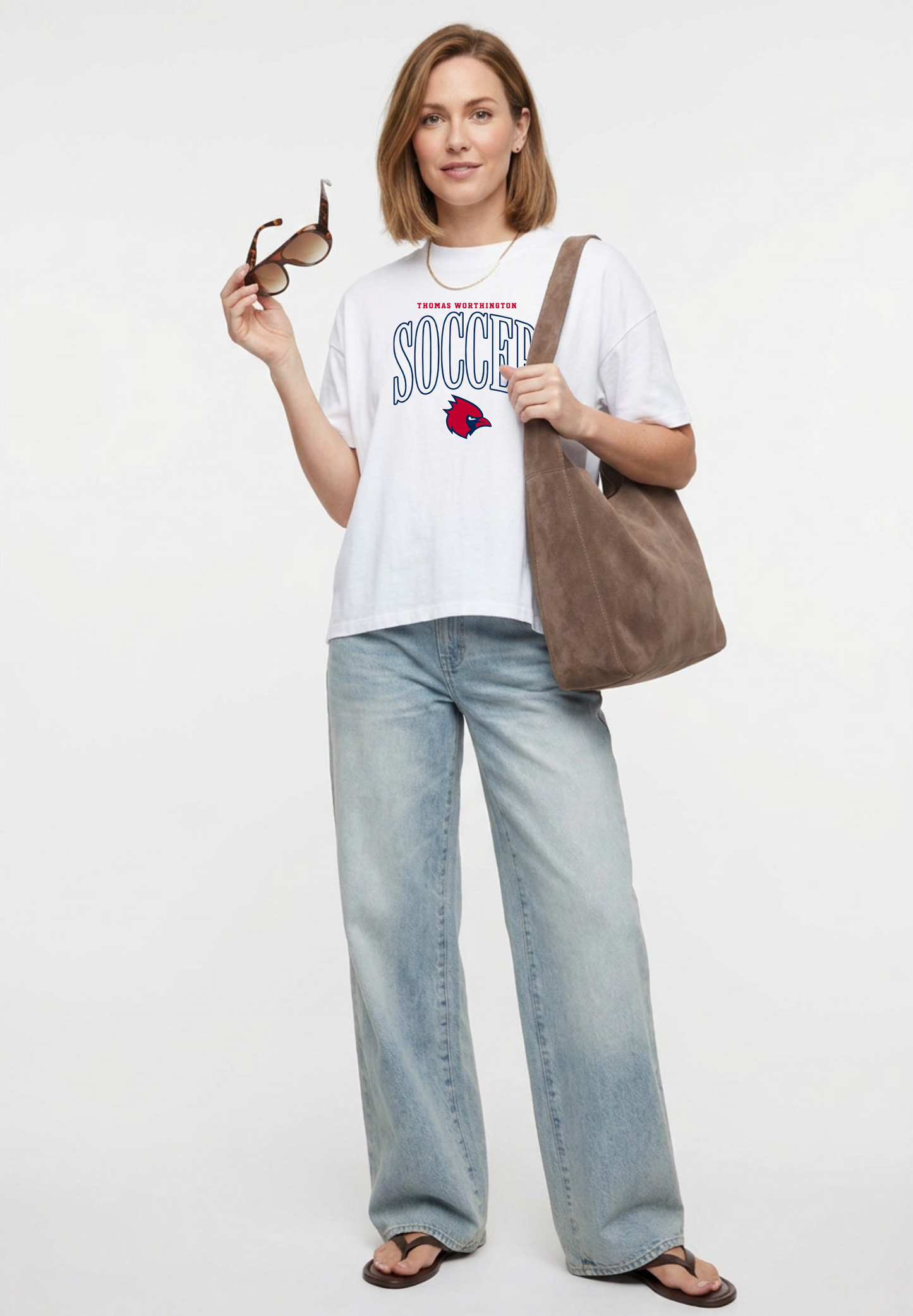 "Cards Soccer" Hi-Lo Women's Relaxed Tee