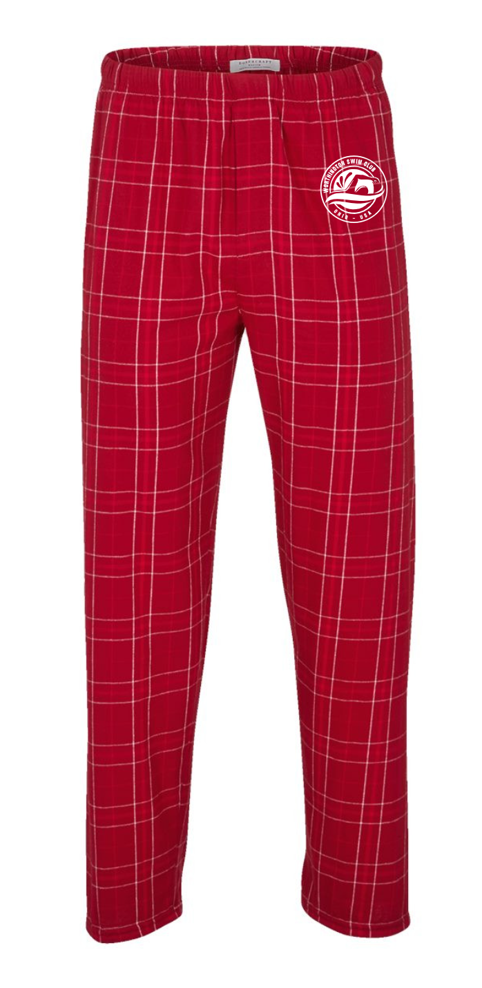 "Worthington Swim Club" Boxercraft Unisex Flannel Lounge Pants