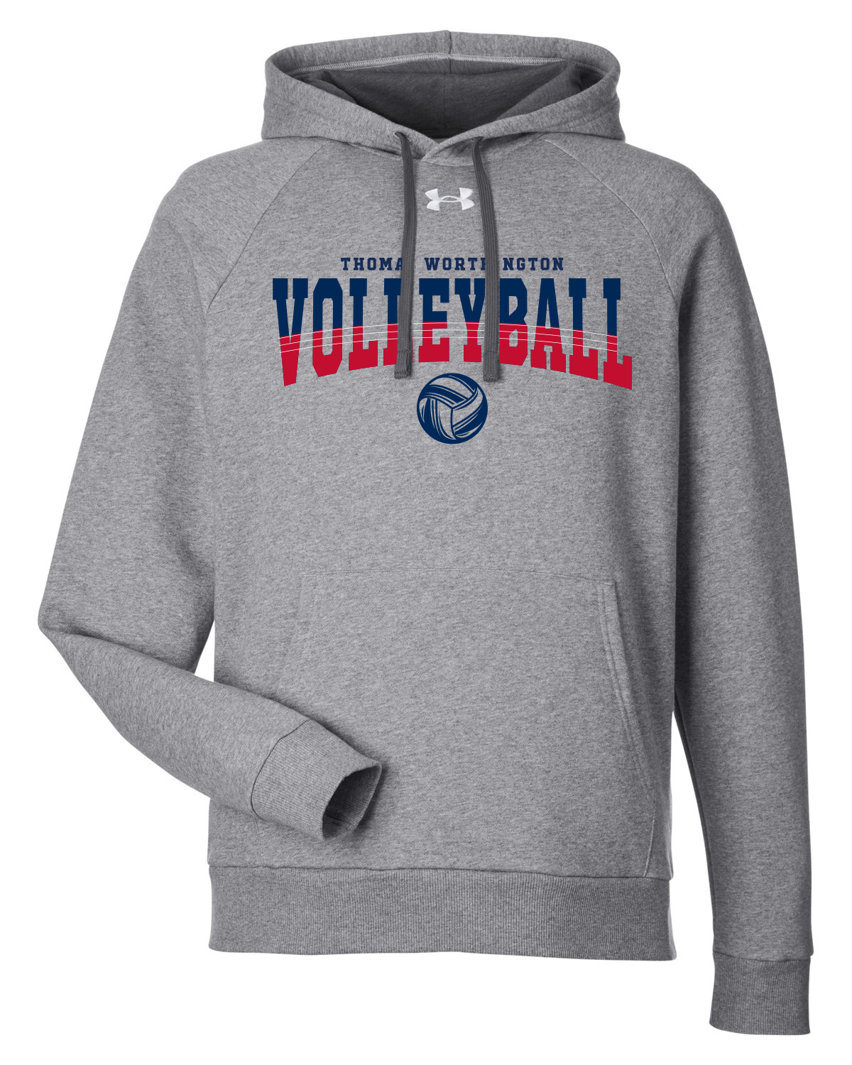 "Thomas Worthington Volleyball" Under Armour Rival Fleece Hoodie