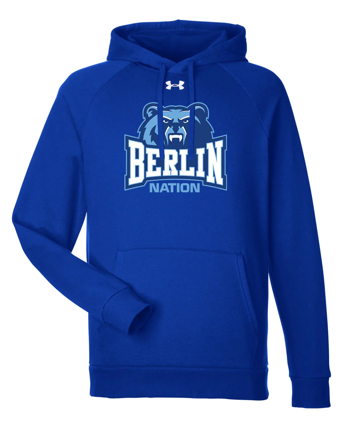 "Berlin Nation" Under Armour Men's Rival Fleece Hoodie Sweatshirt - Varsity92
