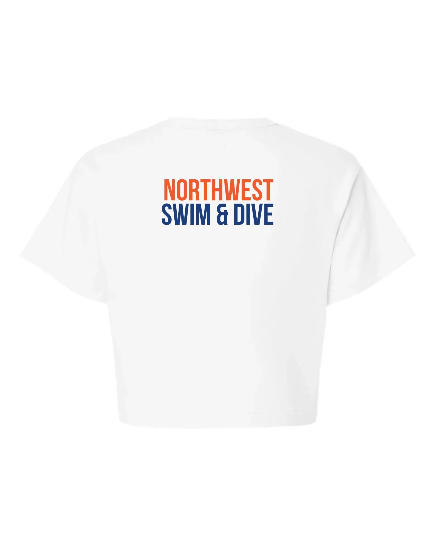 Northwest Swim "Shark Logo" Champion Boxy Fit Crop Tee - Varsity92