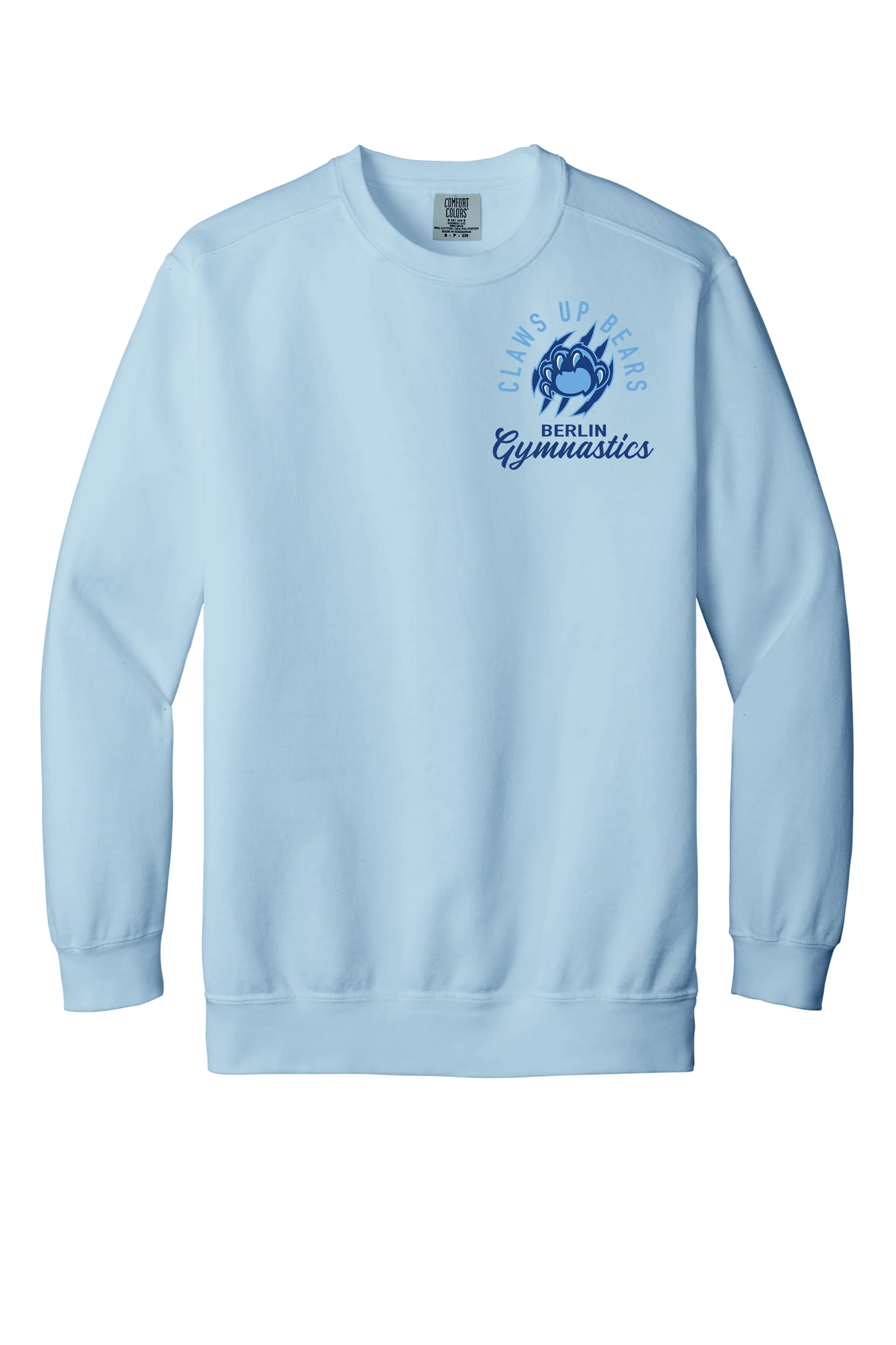 "Claws Up Bears" Berlin Gymnastics Unisex Comfort Colors Vintage Sweatshirt - Varsity92