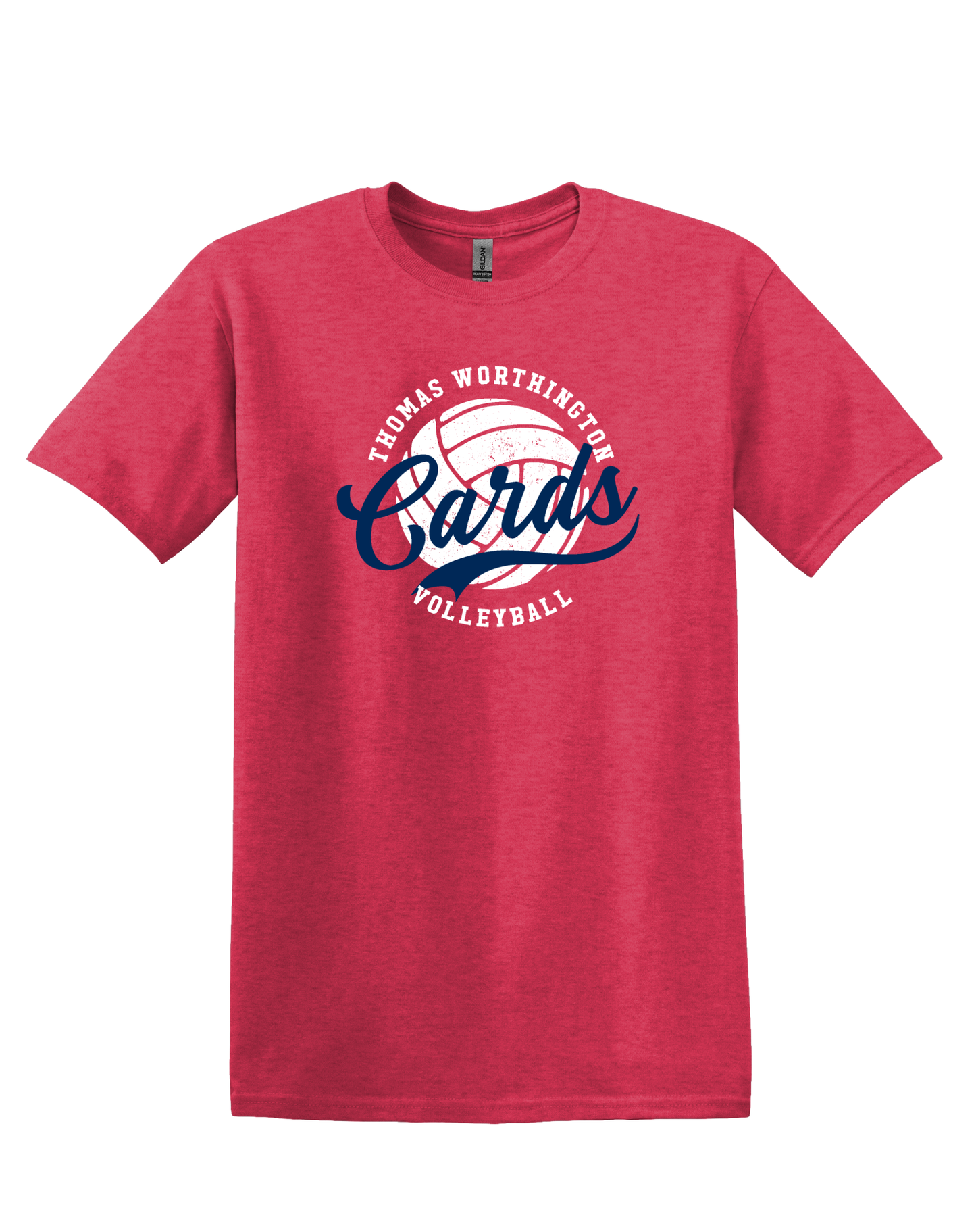 "Thomas Worthington Cards Volleyball" Unisex Softstyle Tee