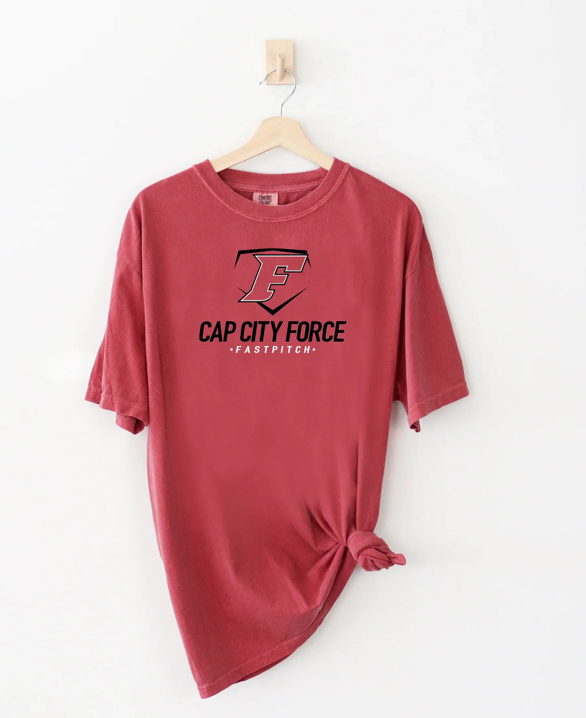 Cap City Force Softball Comfort Colors Unisex Vintage Tee - Varsity92