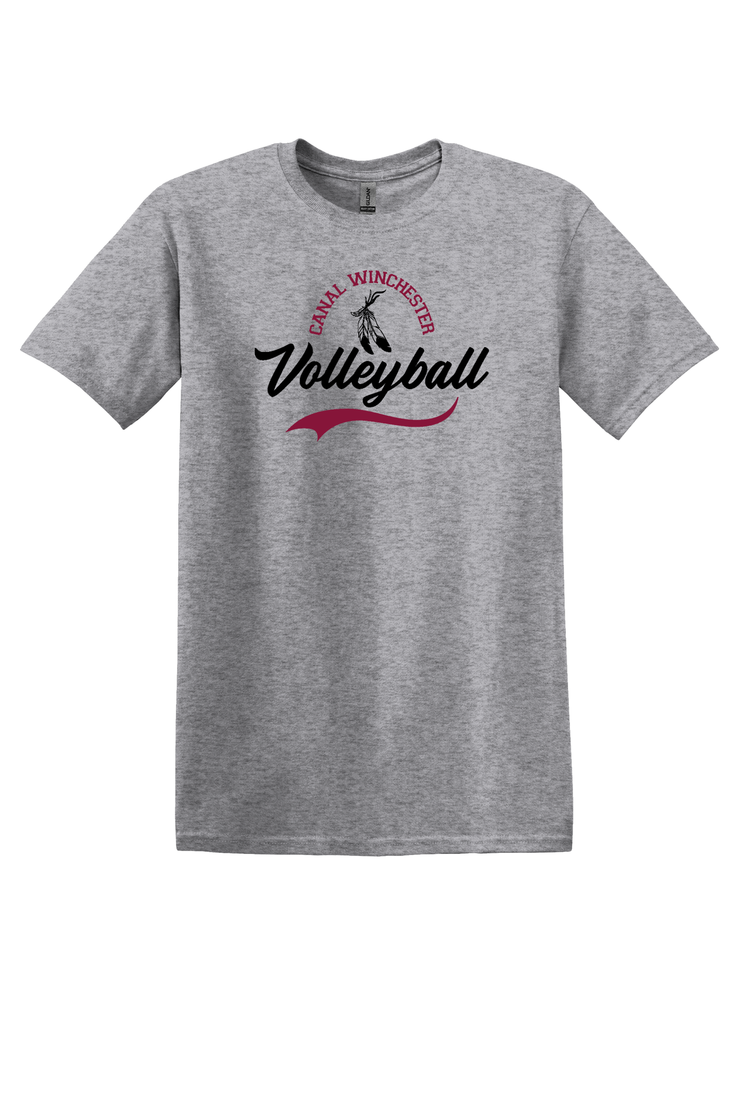 "Canal Winchester Volleyball" Script Unisex Softstyle Tee