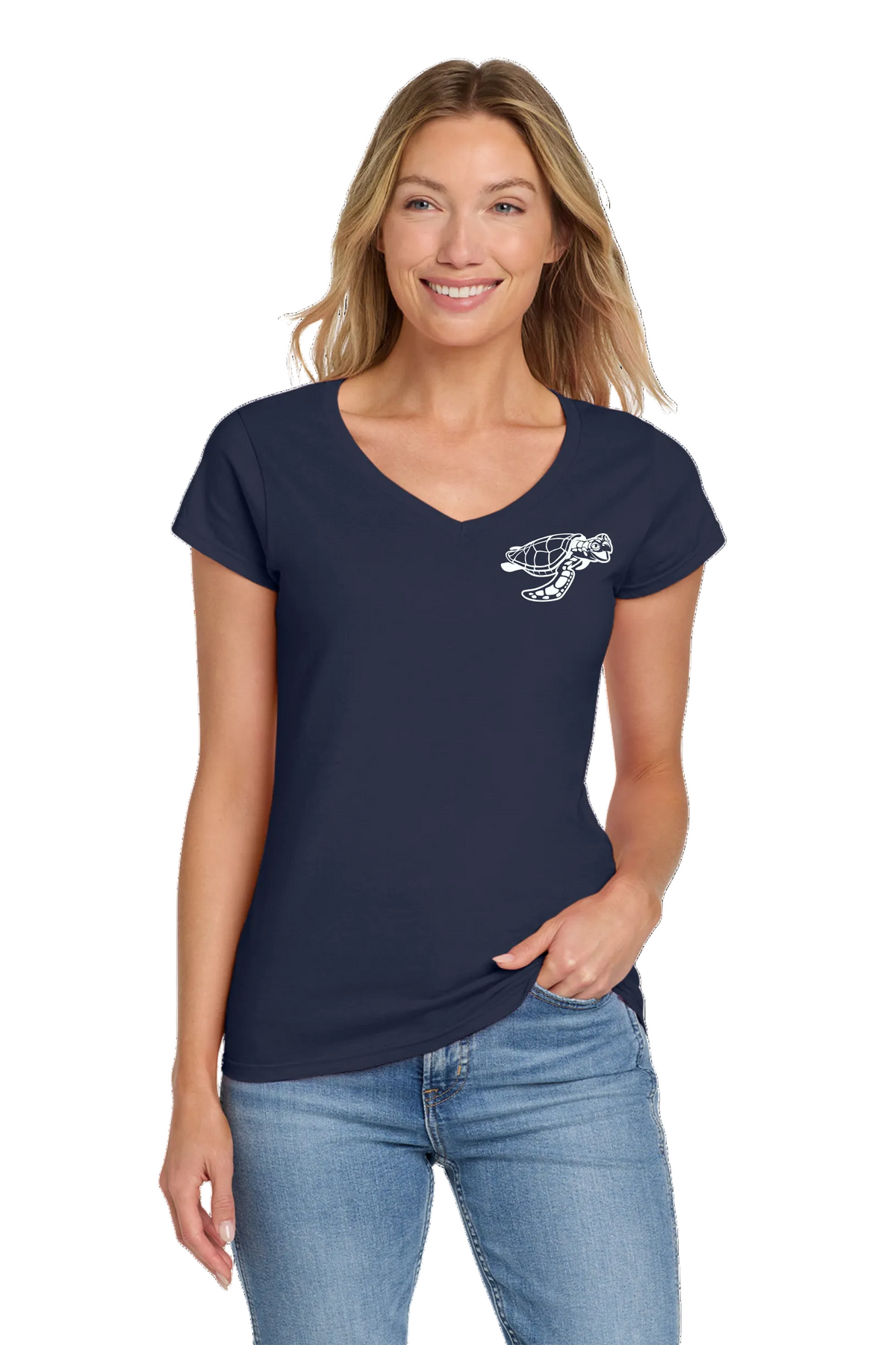 "Loggerheads" Women's Softstyle V-Neck Tee