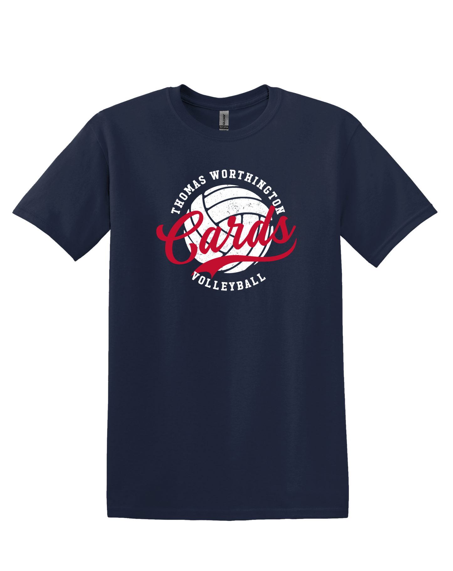 "Thomas Worthington Cards Volleyball" Unisex Softstyle Tee