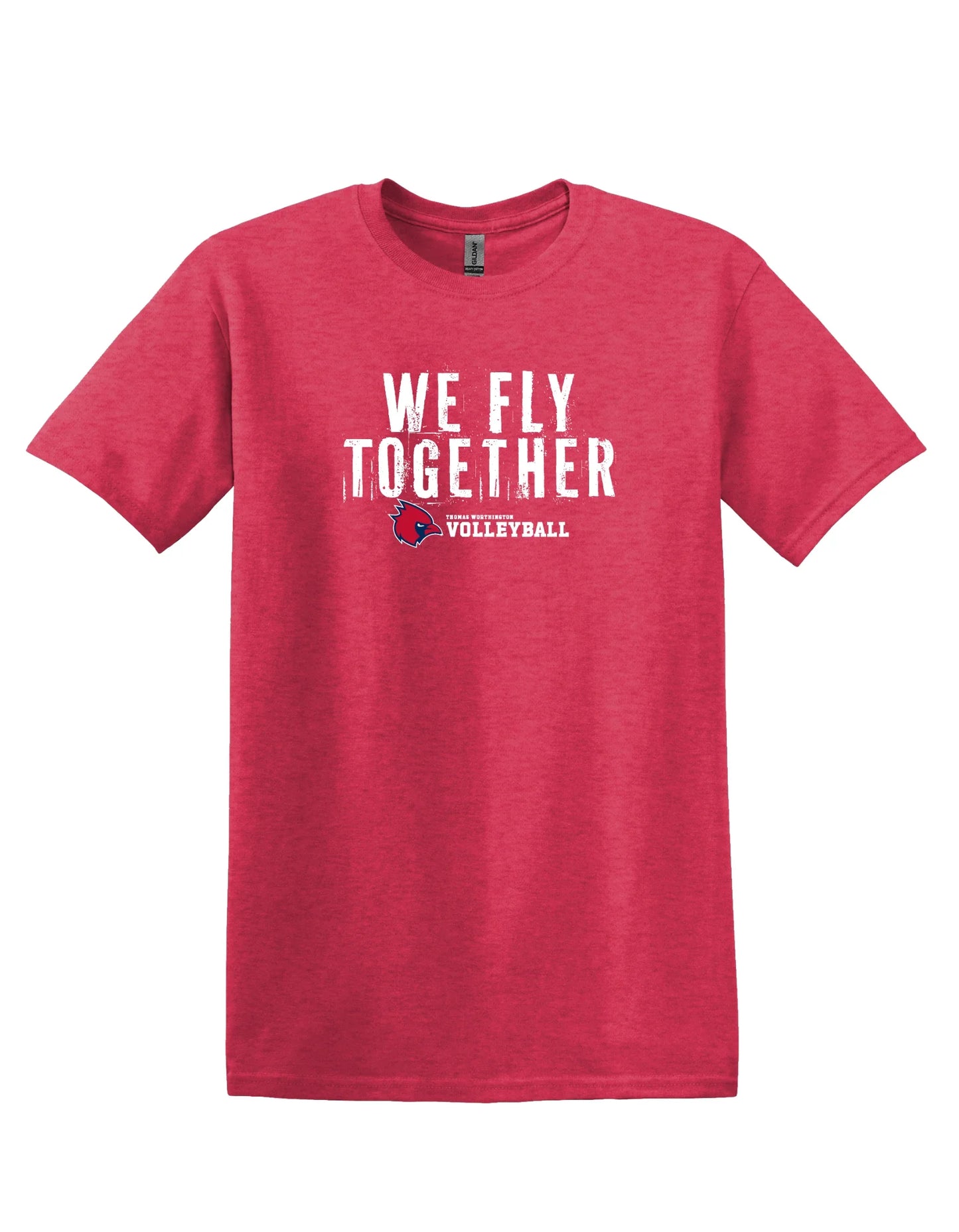 "We Fly Together" Thomas Worthington Volleyball Unisex Softstyle Tee - Varsity92