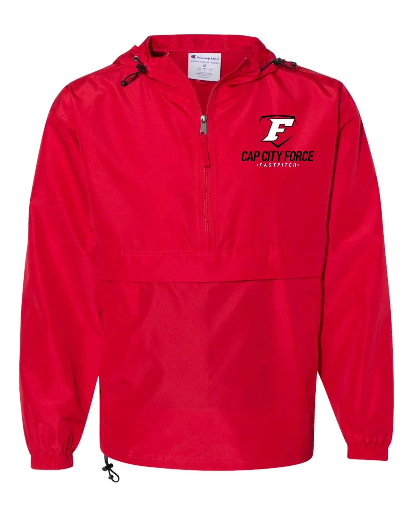 Cap City Force Softball Embroidered Champion Unisex Packable Jacket - Varsity92