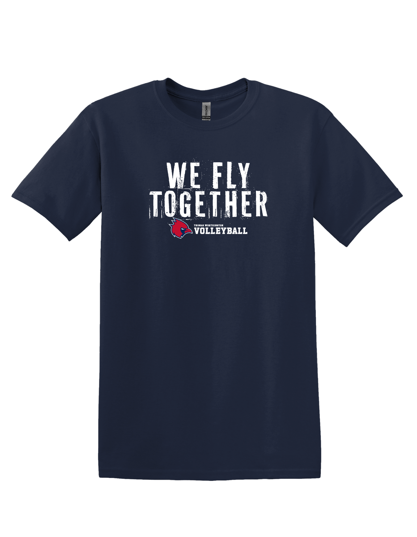 "We Fly Together" Thomas Worthington Volleyball Unisex Softstyle Tee