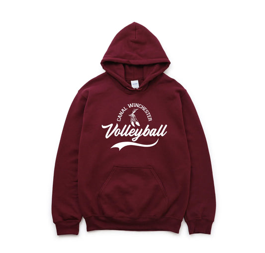 "Canal Winchester Volleyball" Script Unisex Heavy Blend Hoodie - Varsity92