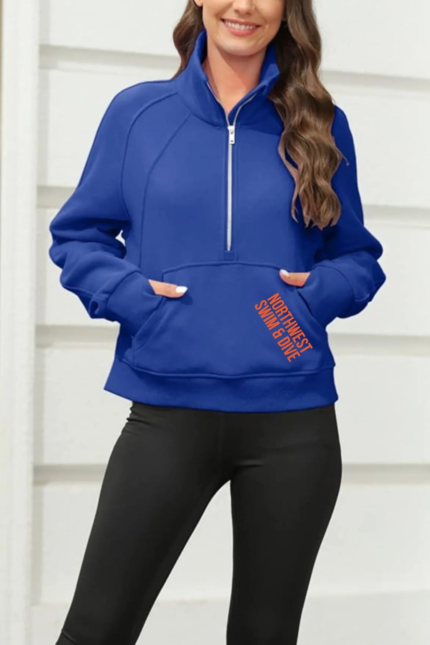 "NORTHWEST SWIM & DIVE" 1/2 Zip Women’s Sweatshirt - Varsity92