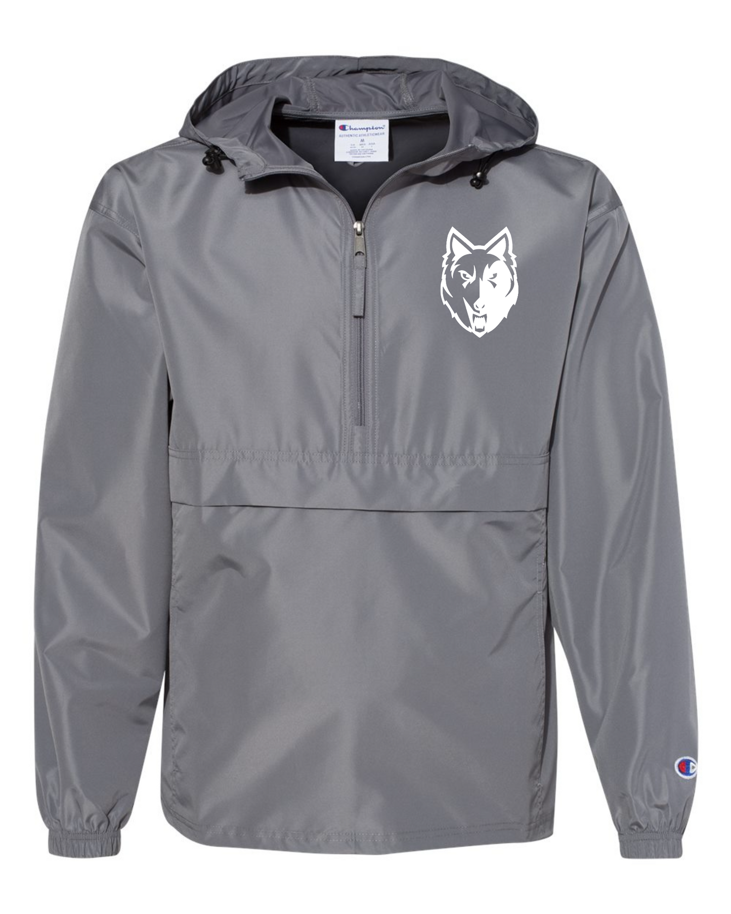 "Wolf" Embroidered Champion Unisex Packable Jacket