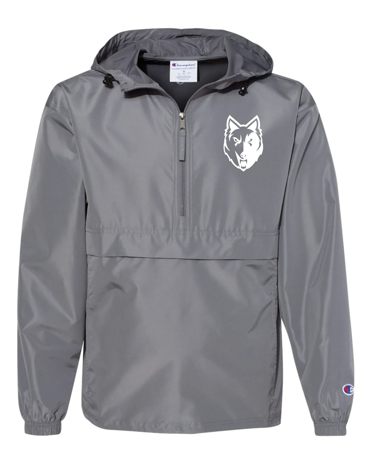 "Wolf" Embroidered Champion Unisex Packable Jacket - Varsity92