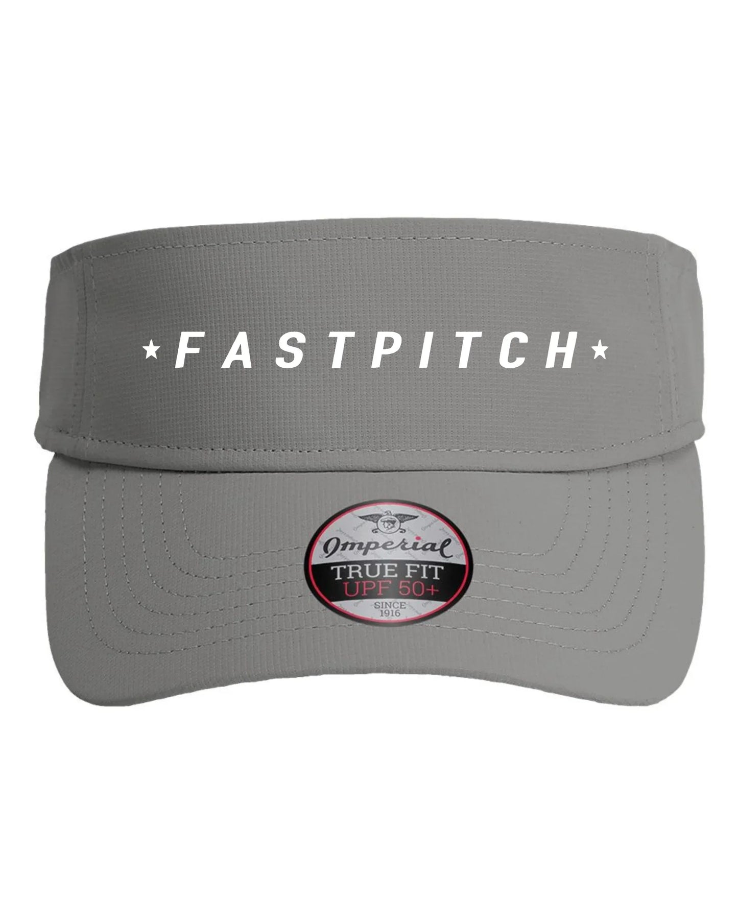 Cap City Force Softball "Fastpitch" Embroidered True Fit Performance Visor - Varsity92