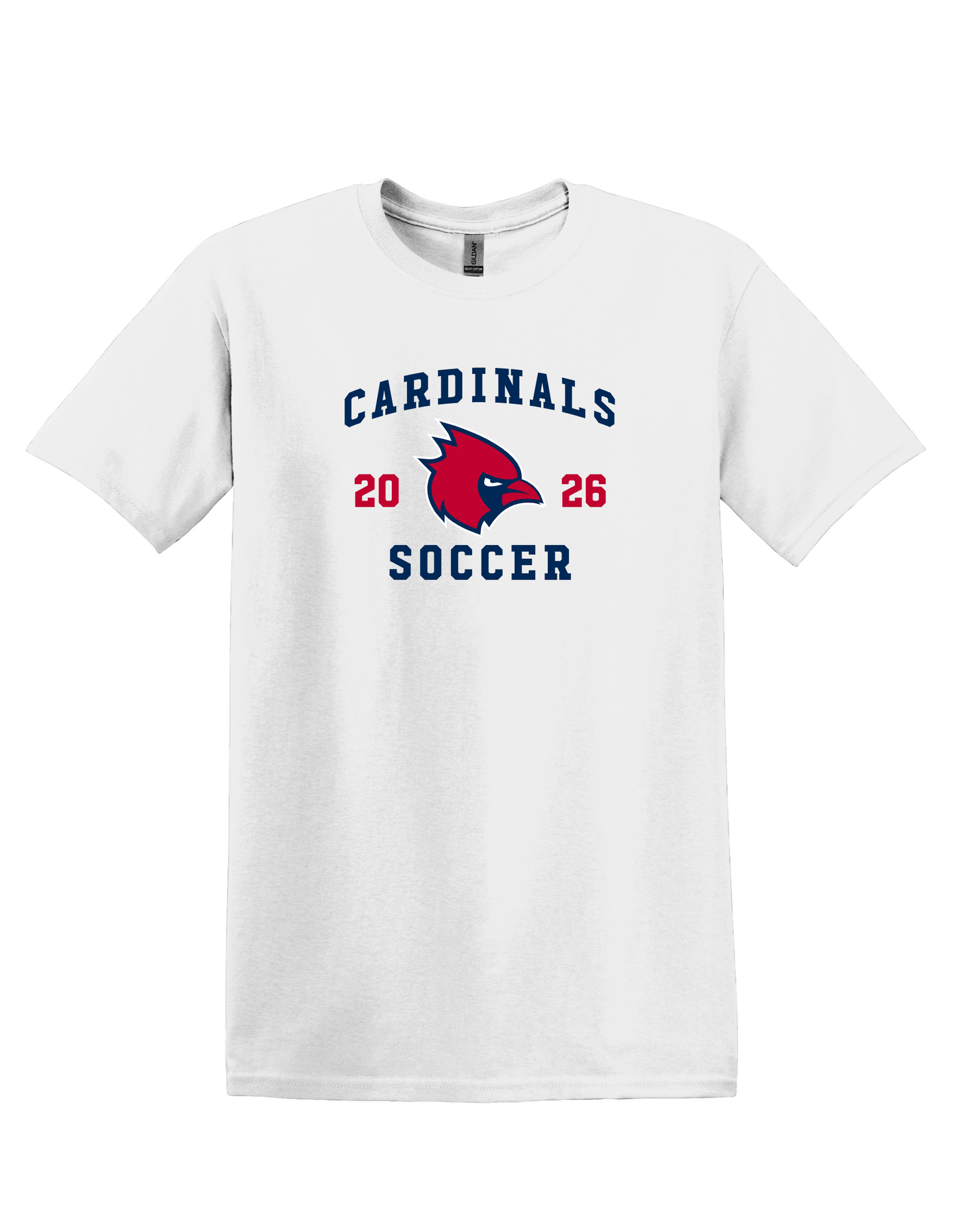 "Cardinals 2026 Soccer" Thomas Worthington Softstyle Unisex Tee (Adult & Youth Sizes)