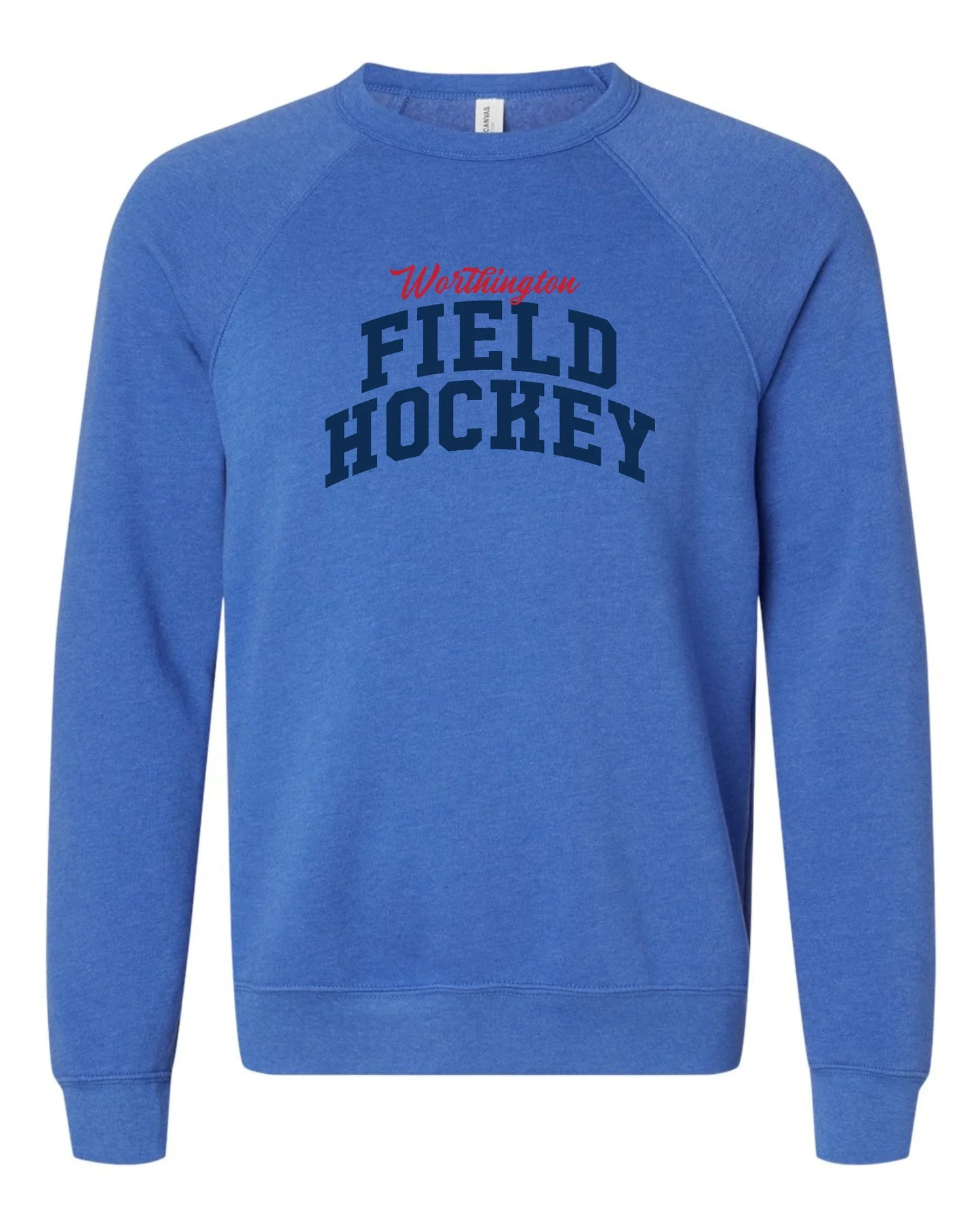 "WORTHINGTON FIELD HOCKEY" Unisex Super Soft Crew Sweatshirt - Varsity92