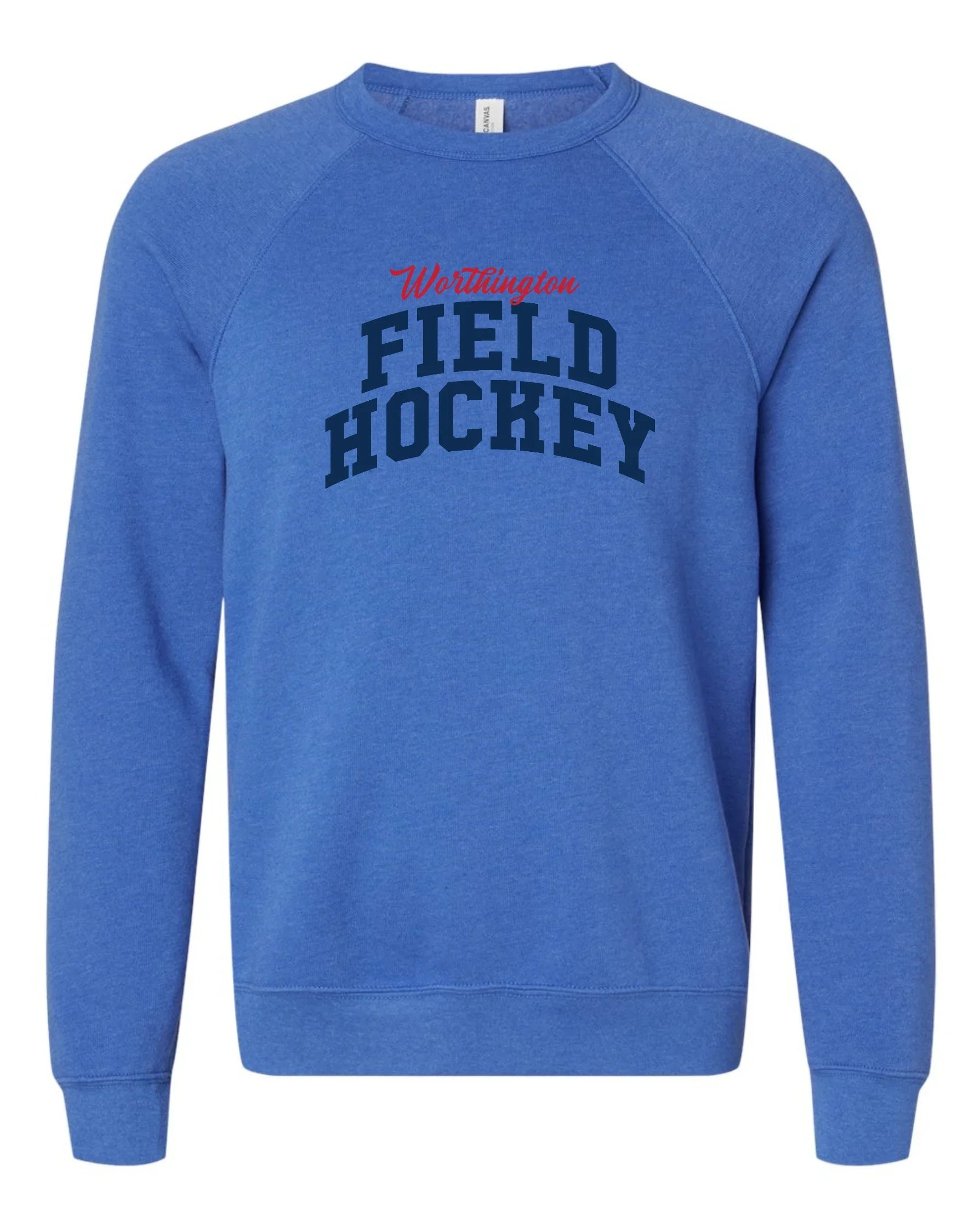 "WORTHINGTON FIELD HOCKEY" Unisex Super Soft Crew Sweatshirt - Varsity92