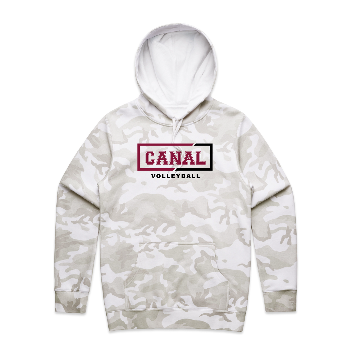"Canal Volleyball" Camo Hoodie