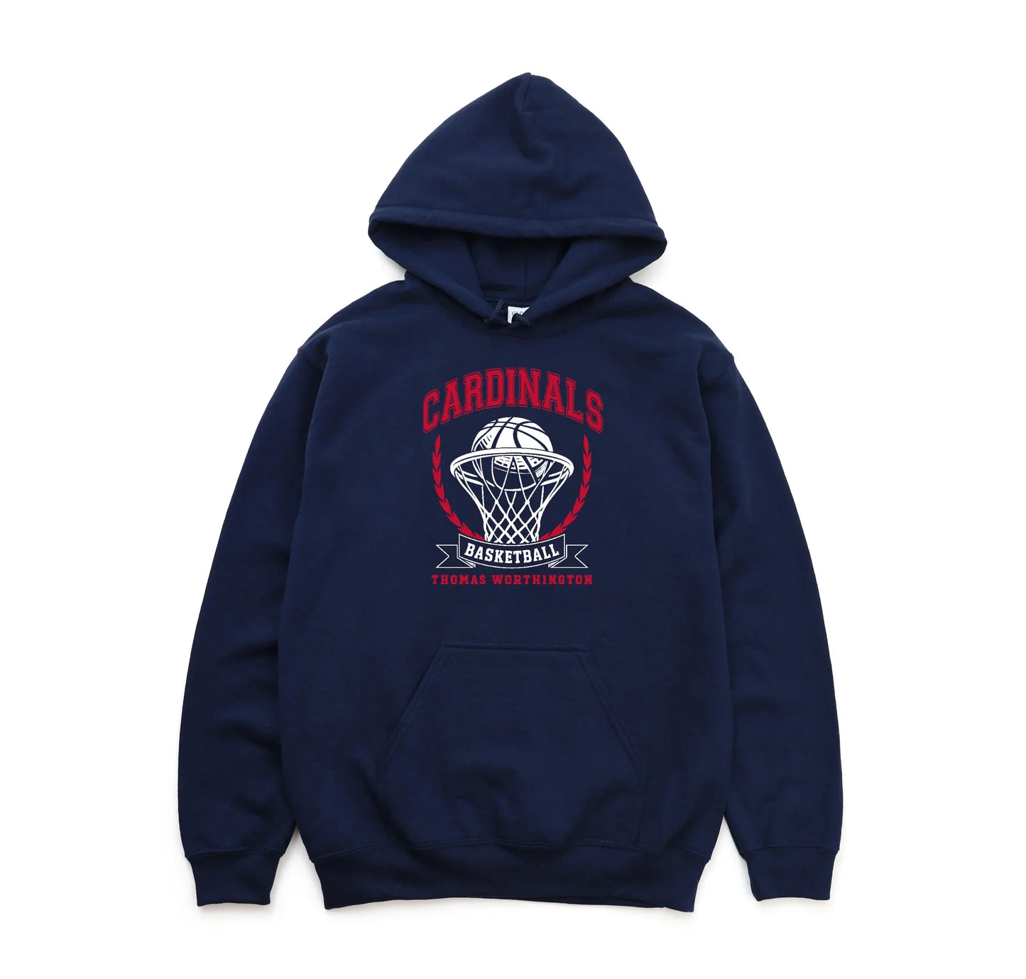 "Cardinals Basketball" Thomas Worthington Unisex Heavy Blend Hoodie - Varsity92