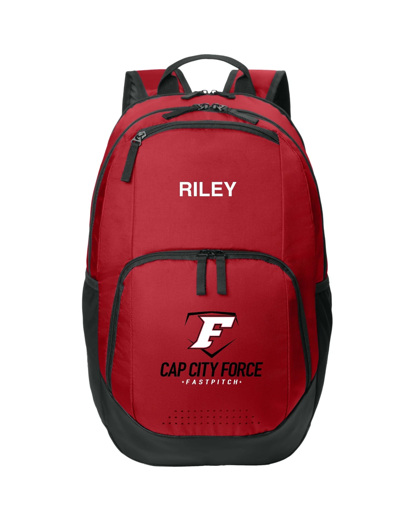 Cap City Force Softball Embroidered Personalized Backpack - Varsity92