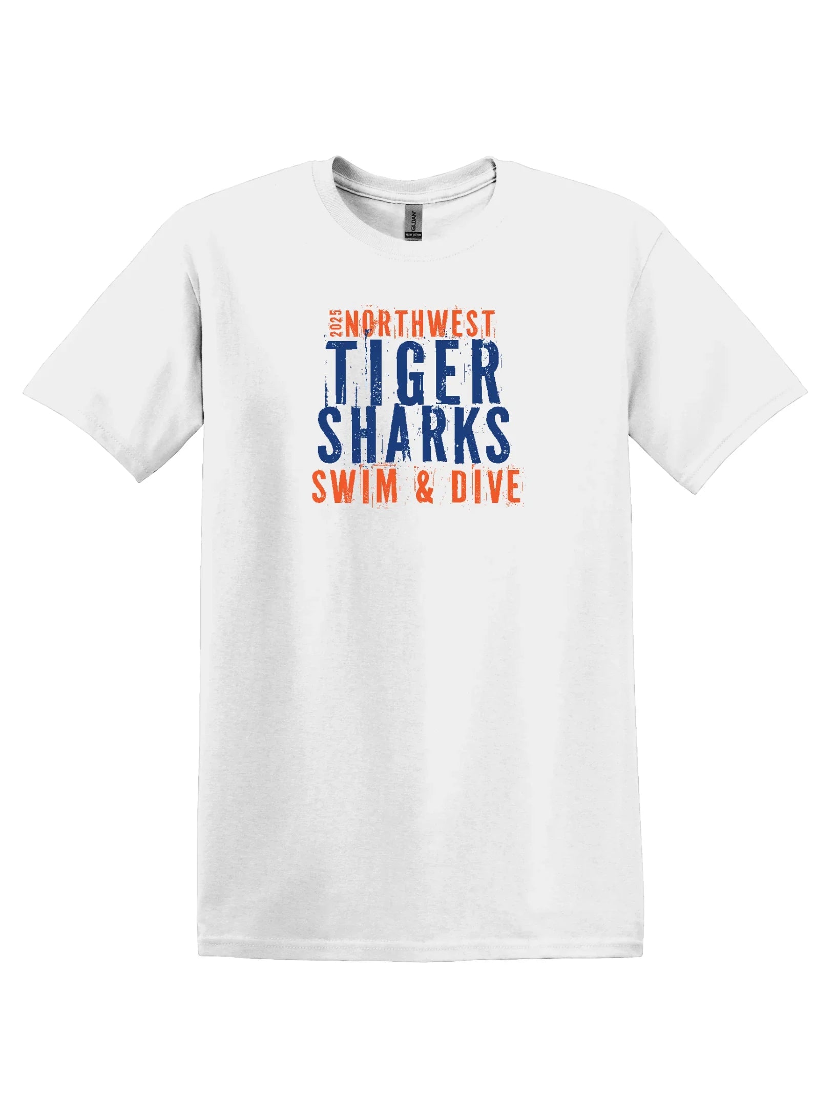 Northwest Swim "TIGERSHARKS" Unisex Softstyle Tee - Varsity92