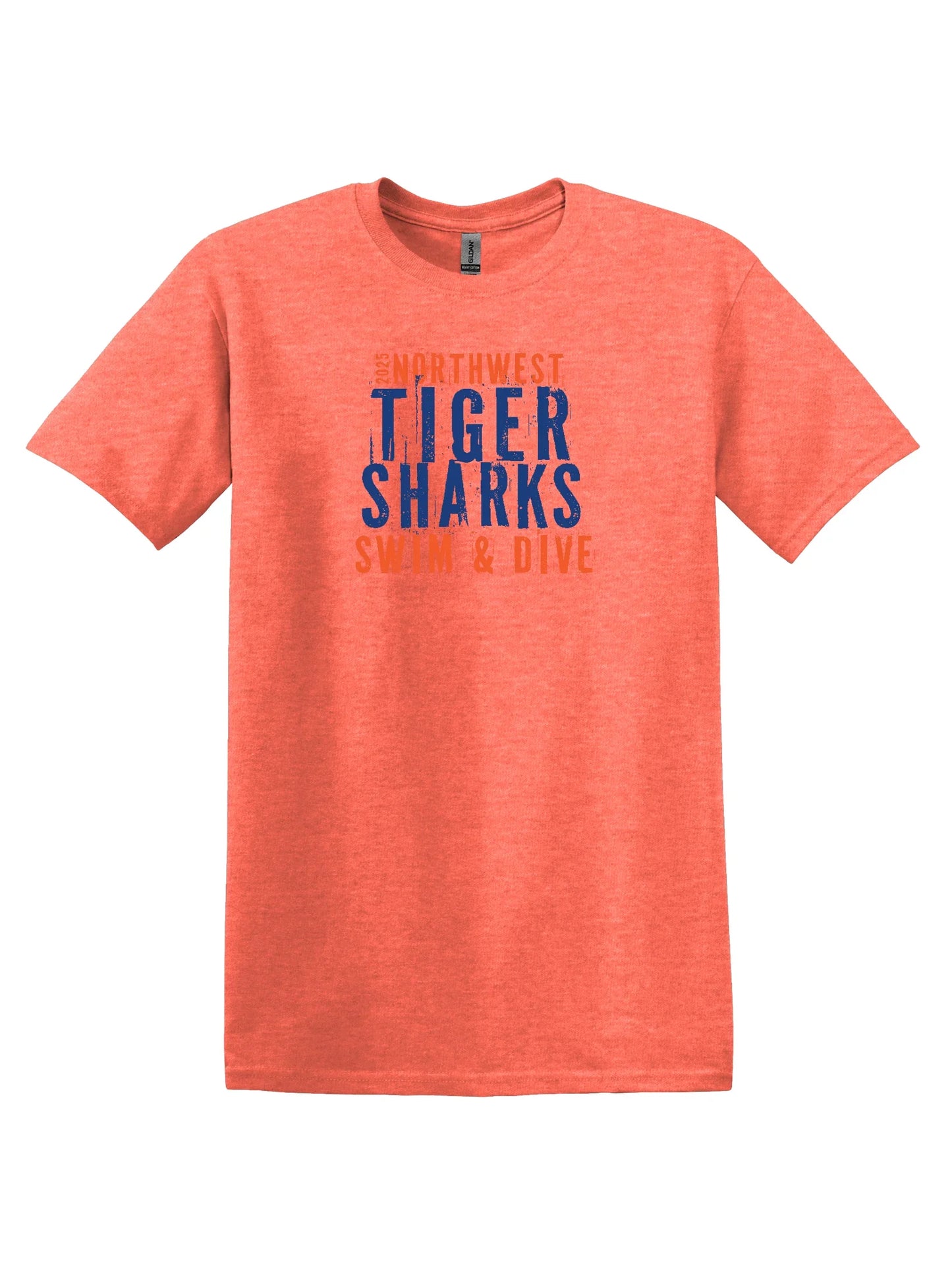 Northwest Swim "TIGERSHARKS" Unisex Softstyle Tee - Varsity92
