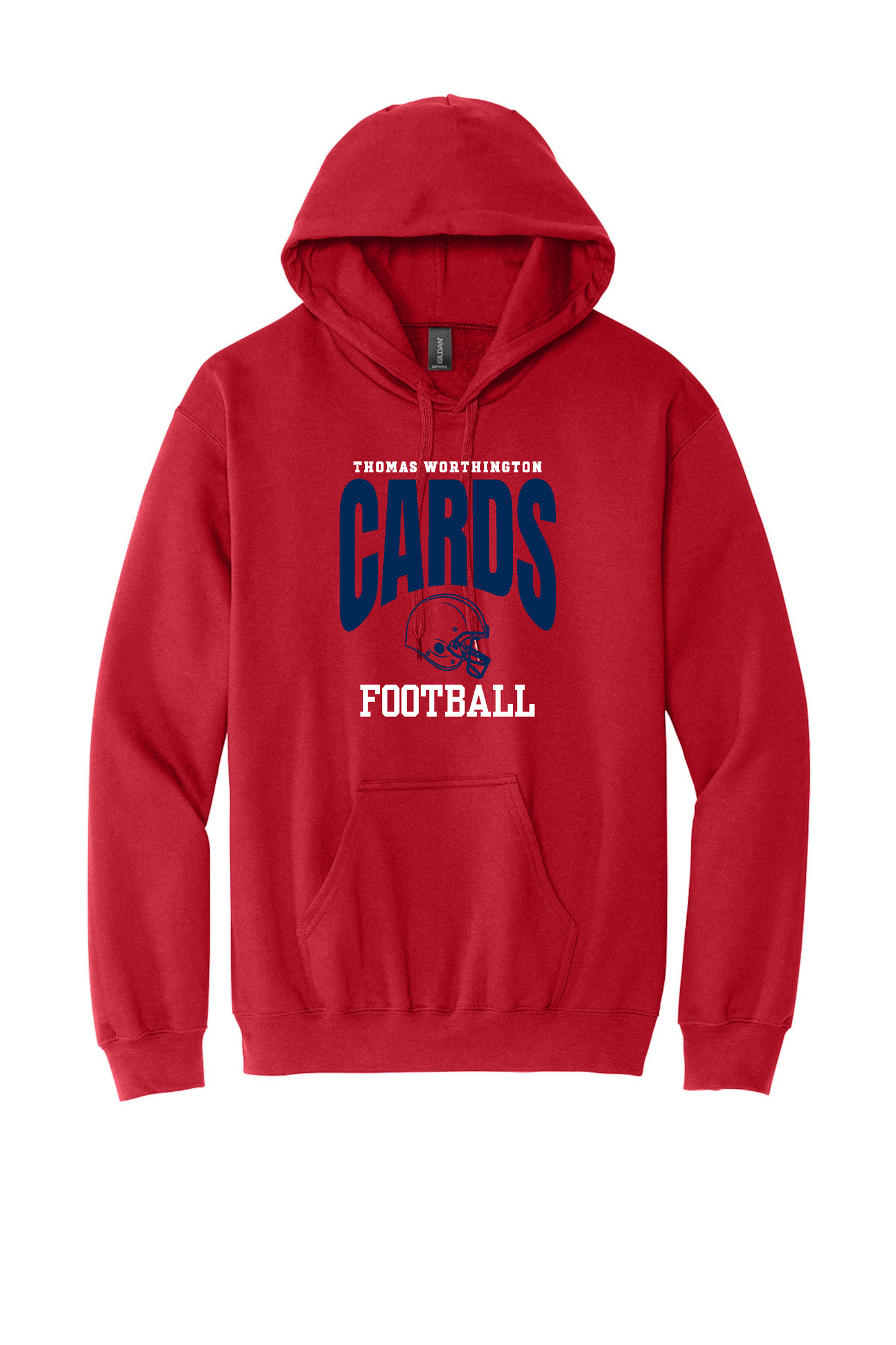 "Cards Football" Thomas Worthington Heavy Blend Unisex Hoodie Sweatshirt (Adult & Youth Sizes)