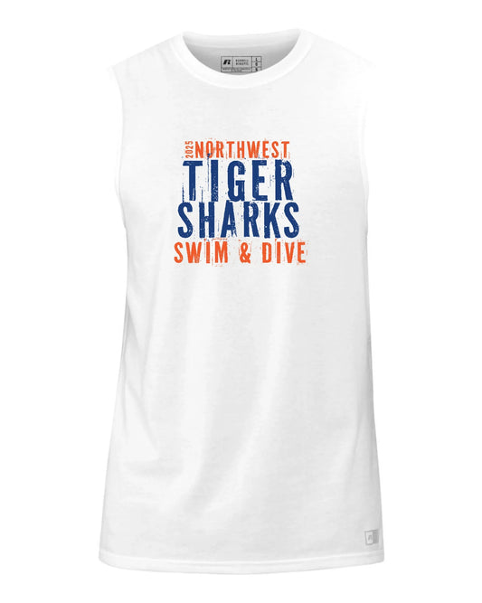 Northwest Swim "TIGERSHARKS" Russell Athletic Sleeveless Tee - Varsity92