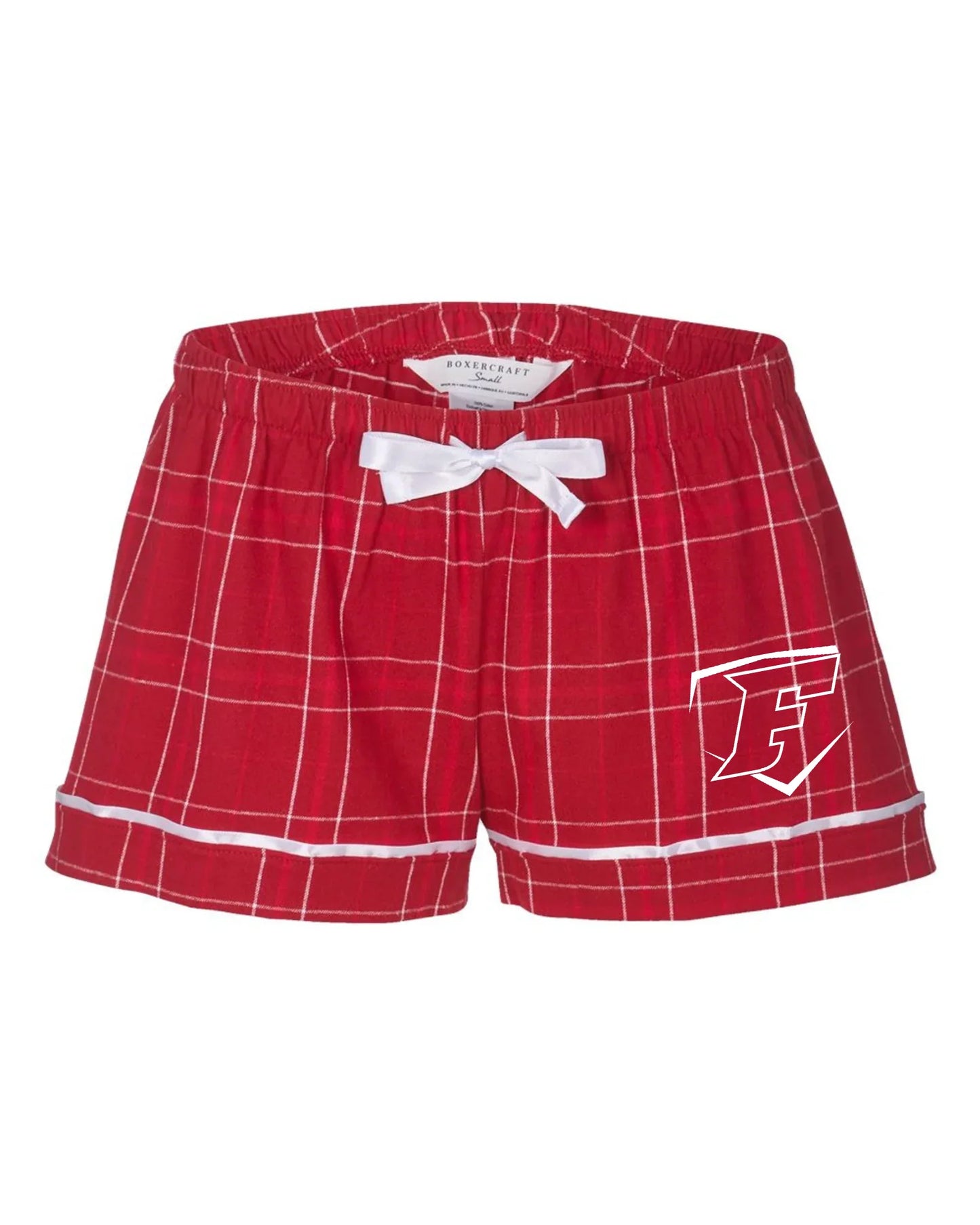 Cap City Force Softball Boxercraft Women’s Flannel Shorts - Varsity92