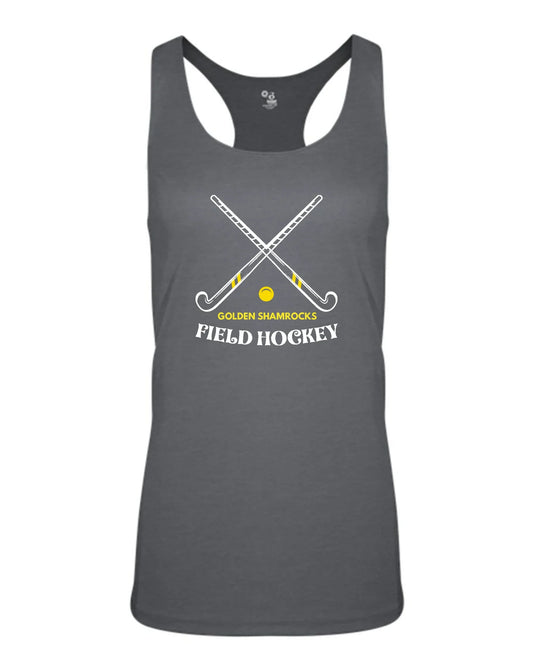 Dublin Field Hockey "Golden Shamrocks" Performance Women's Racerback Tank - Varsity92