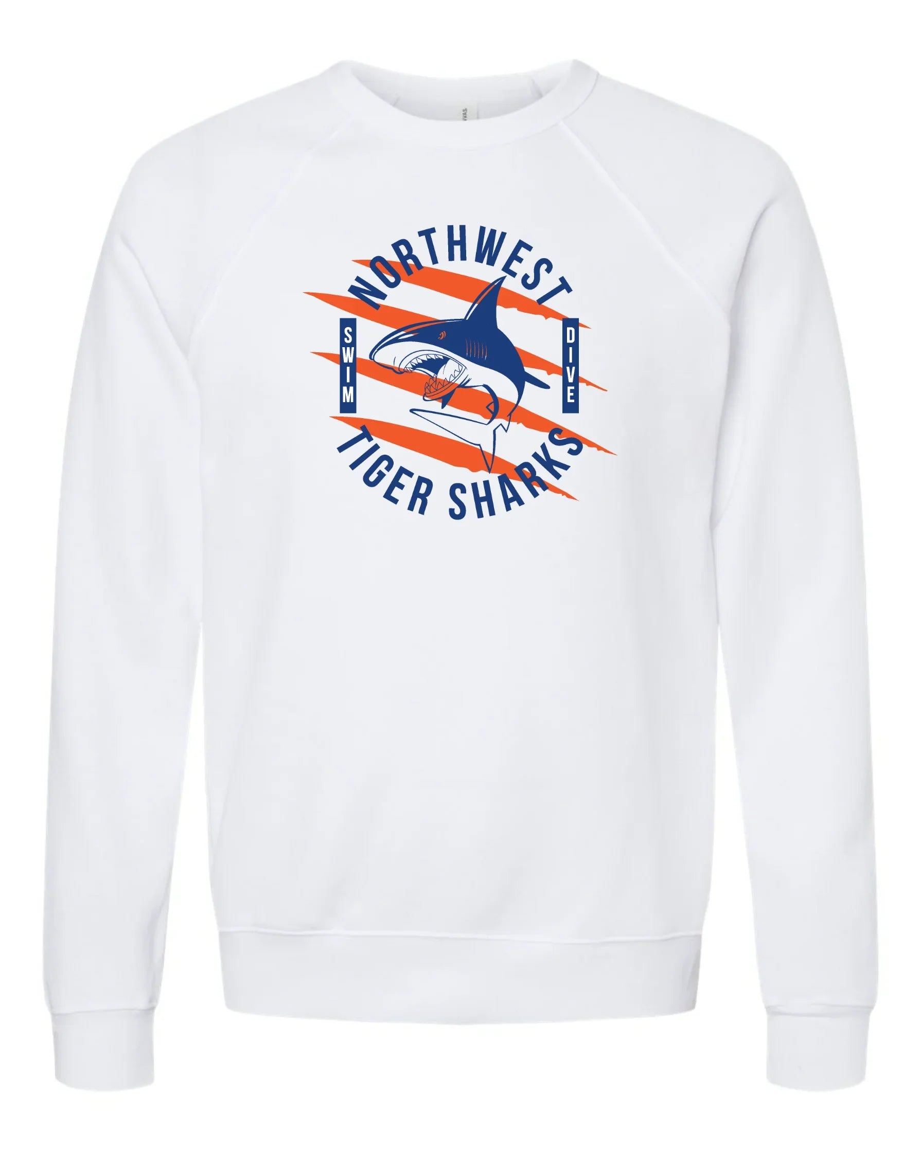 Northwest Swim "2025 TIGERSHARKS" Super Soft Crew Sweatshirt - Varsity92
