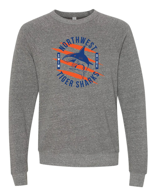 Northwest Swim "2025 TIGERSHARKS" Super Soft Crew Sweatshirt - Varsity92