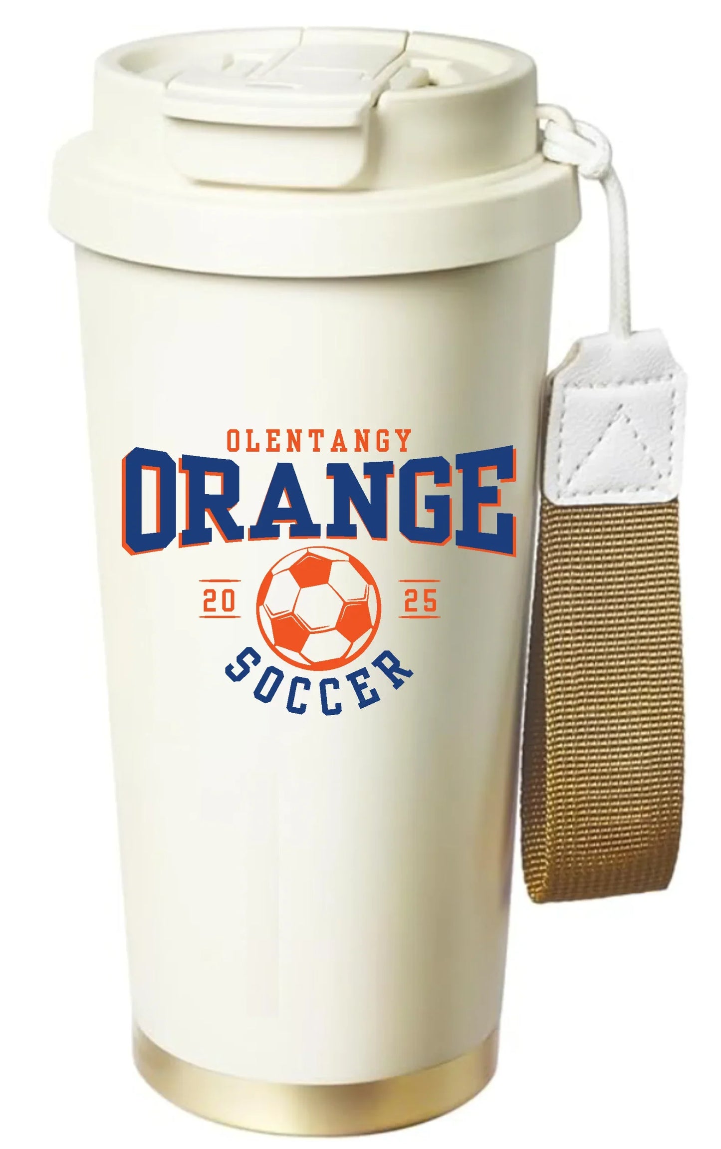 Olentangy “Orange Soccer 2025" 16oz Stainless Steel Tumbler - Varsity92