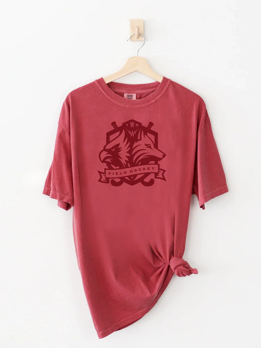 "WYB FIELD HOCKEY" Comfort Colors Unisex Vintage Tee - Varsity92