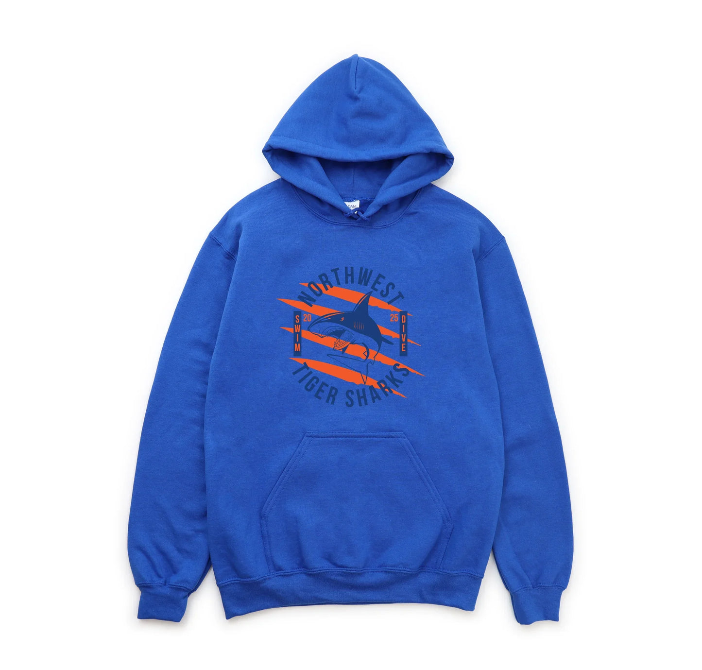 Northwest Swim "2025 TIGERSHARKS" Unisex Heavy Blend Hoodie - Varsity92