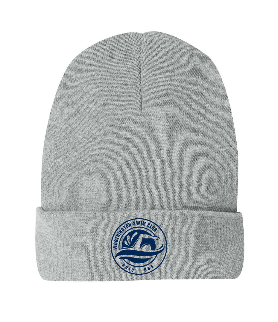 "Worthington Swim Club" Embroidered Cuffed Beanie