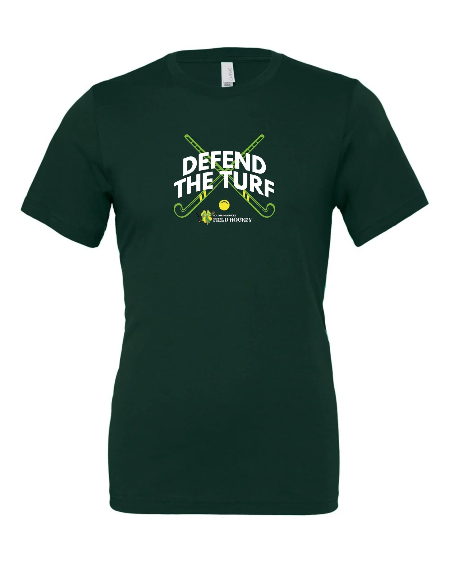 Dublin Field Hockey "Defend The Turf" Youth Super Soft Tee - Varsity92