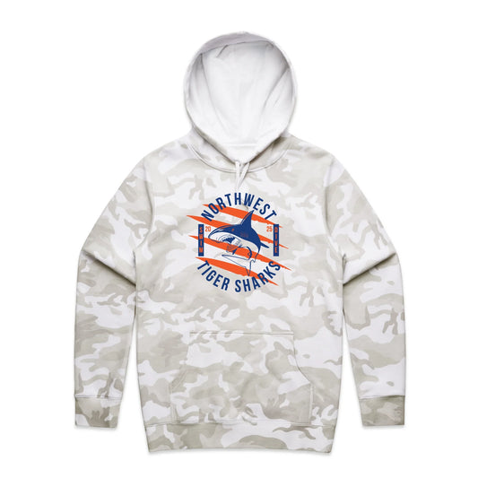 Northwest Swim "2025 TIGERSHARKS" Camo Hoodie - Varsity92
