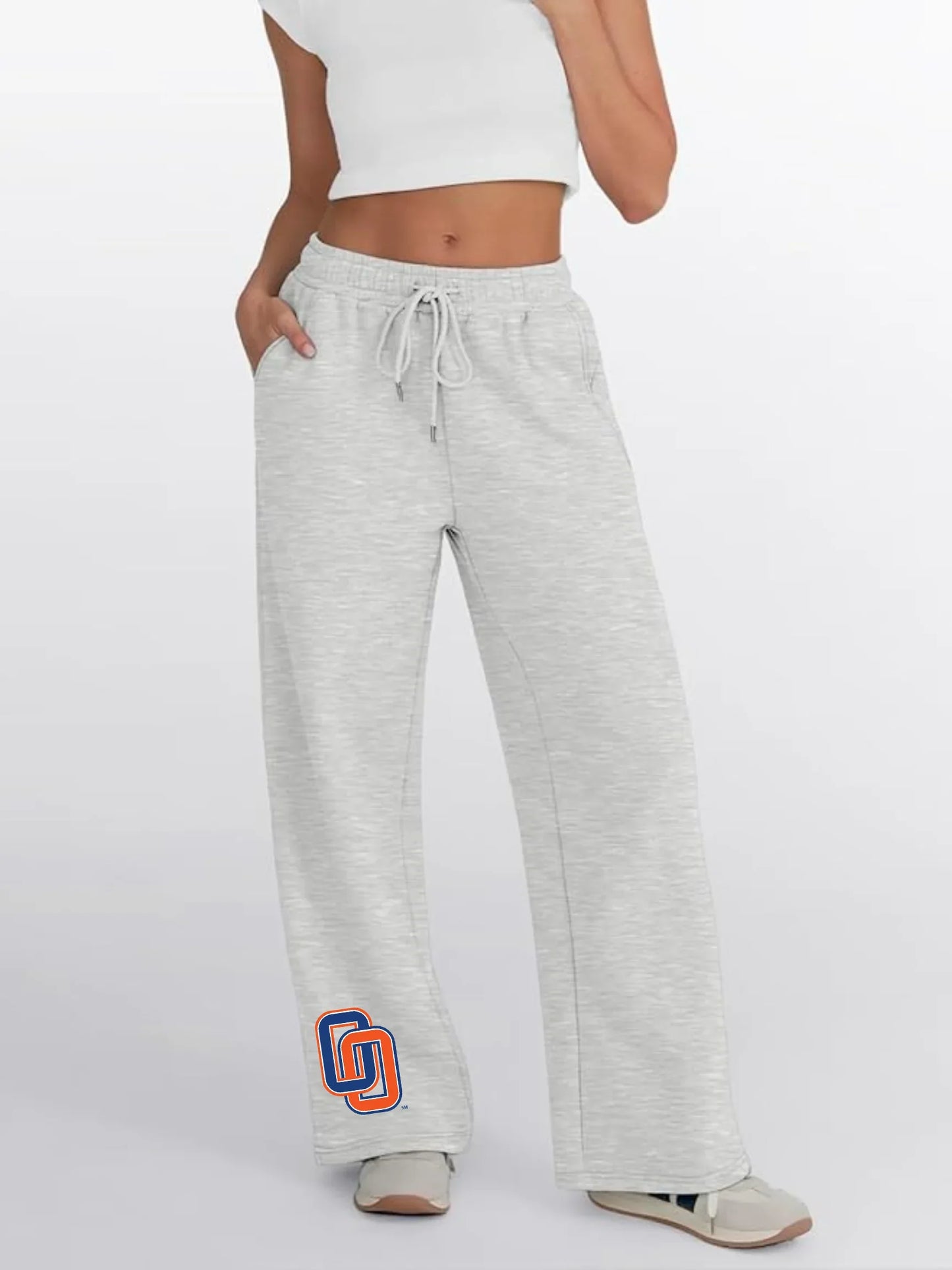 Olentangy Orange "OO" Fleece Wide-Leg Women’s Sweatpants - Varsity92