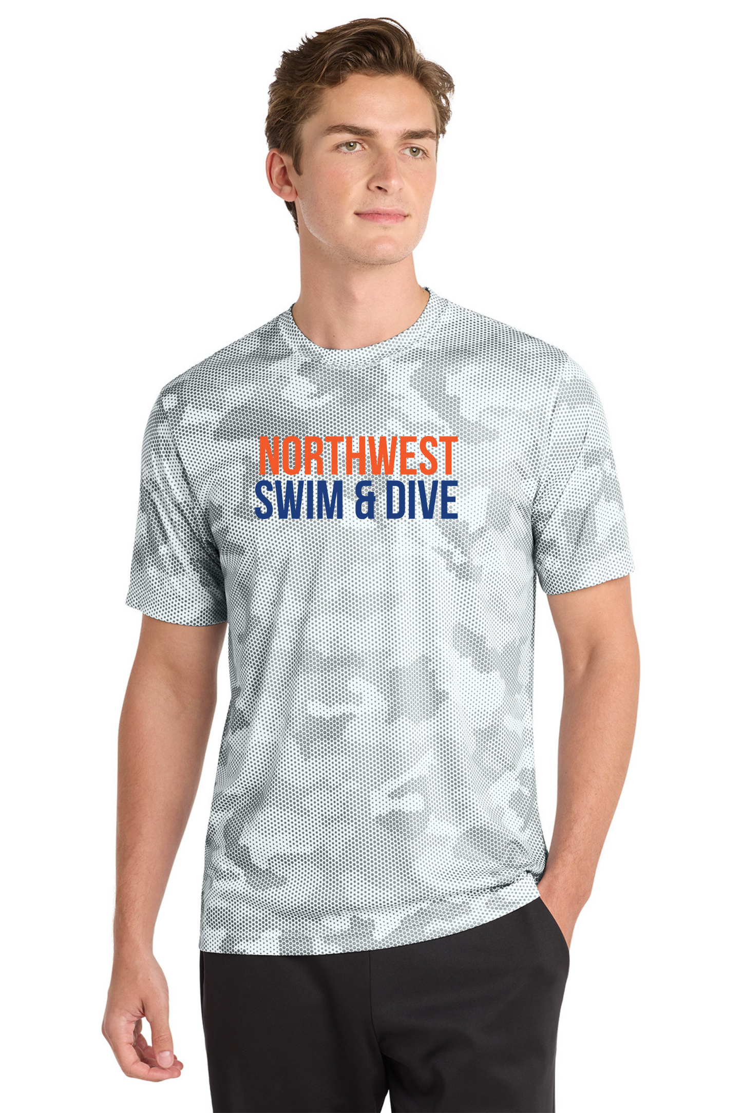 Northwest Swim "TIGERSHARKS" Sport-Tek CamoHex Tee