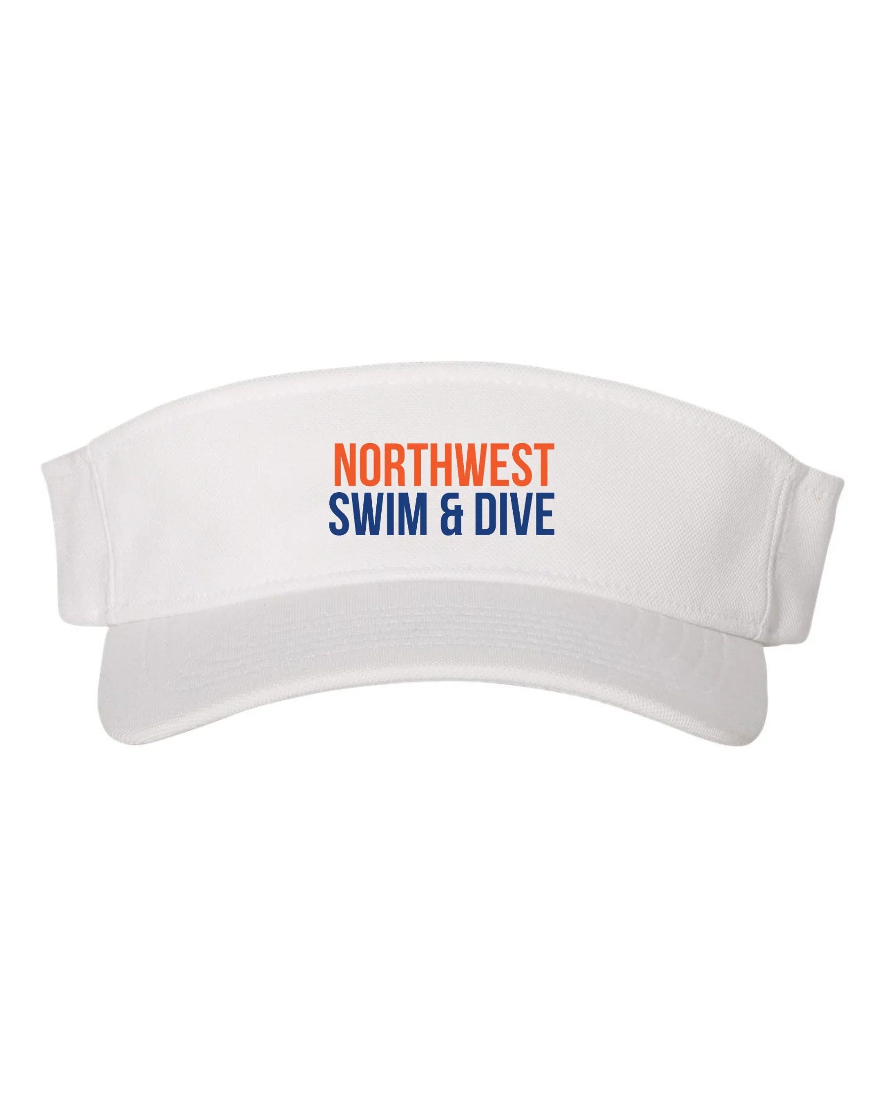 "Northwest Swim & Dive" Embroidered Visor - Varsity92