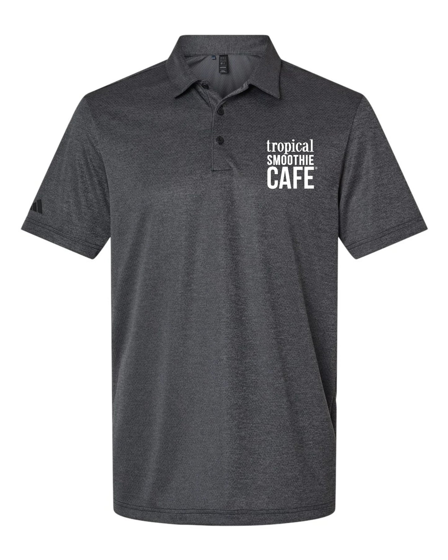 Tropical Smoothie Cafe Men’s Adidas Polo Dark Gray - Varsity92