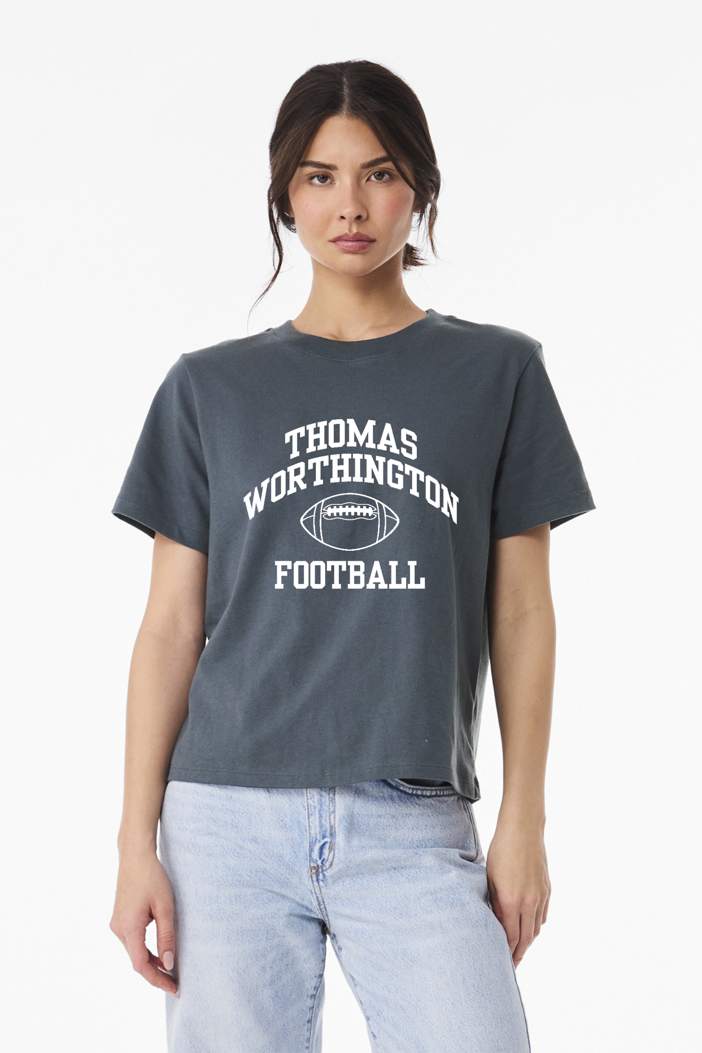 "Thomas Worthington Football" Women's Heavyweight Vintage Tee