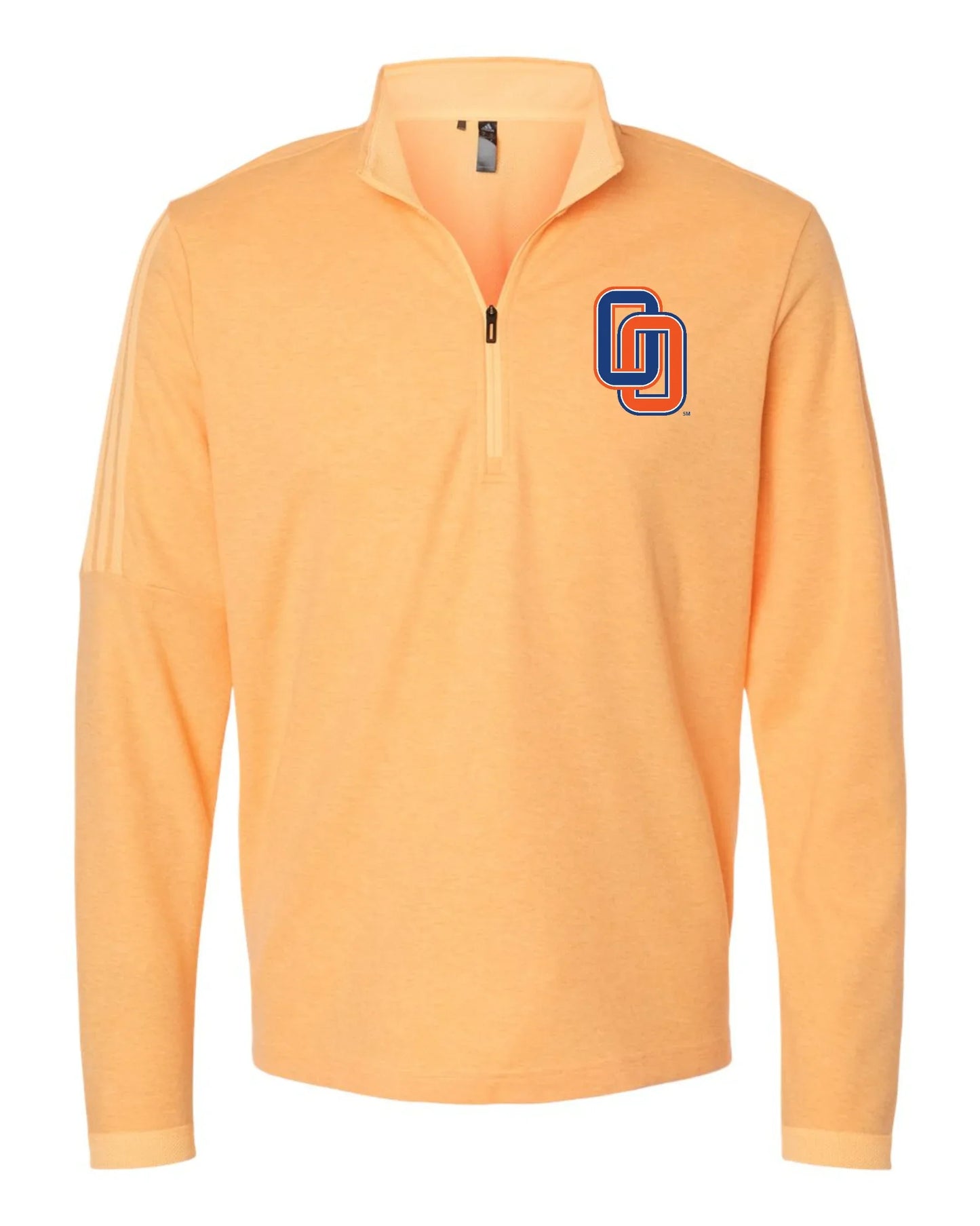 Olentangy Orange "Double O" Men's Adidas 3-Stripe Quarter Zip Sweater - Varsity92