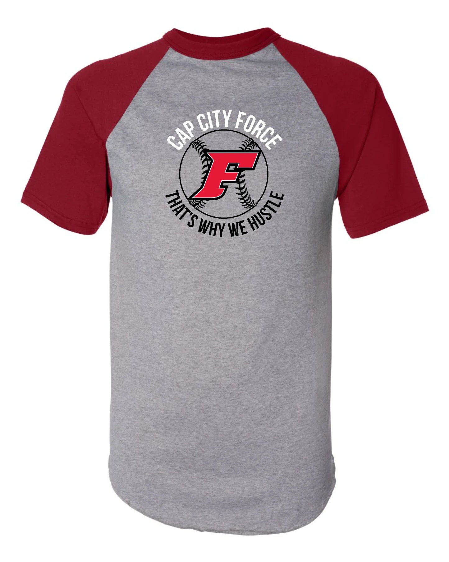 Cap City Force "That’s Why We Hustle" Men’s Short Sleeve Jersey Tee - Varsity92