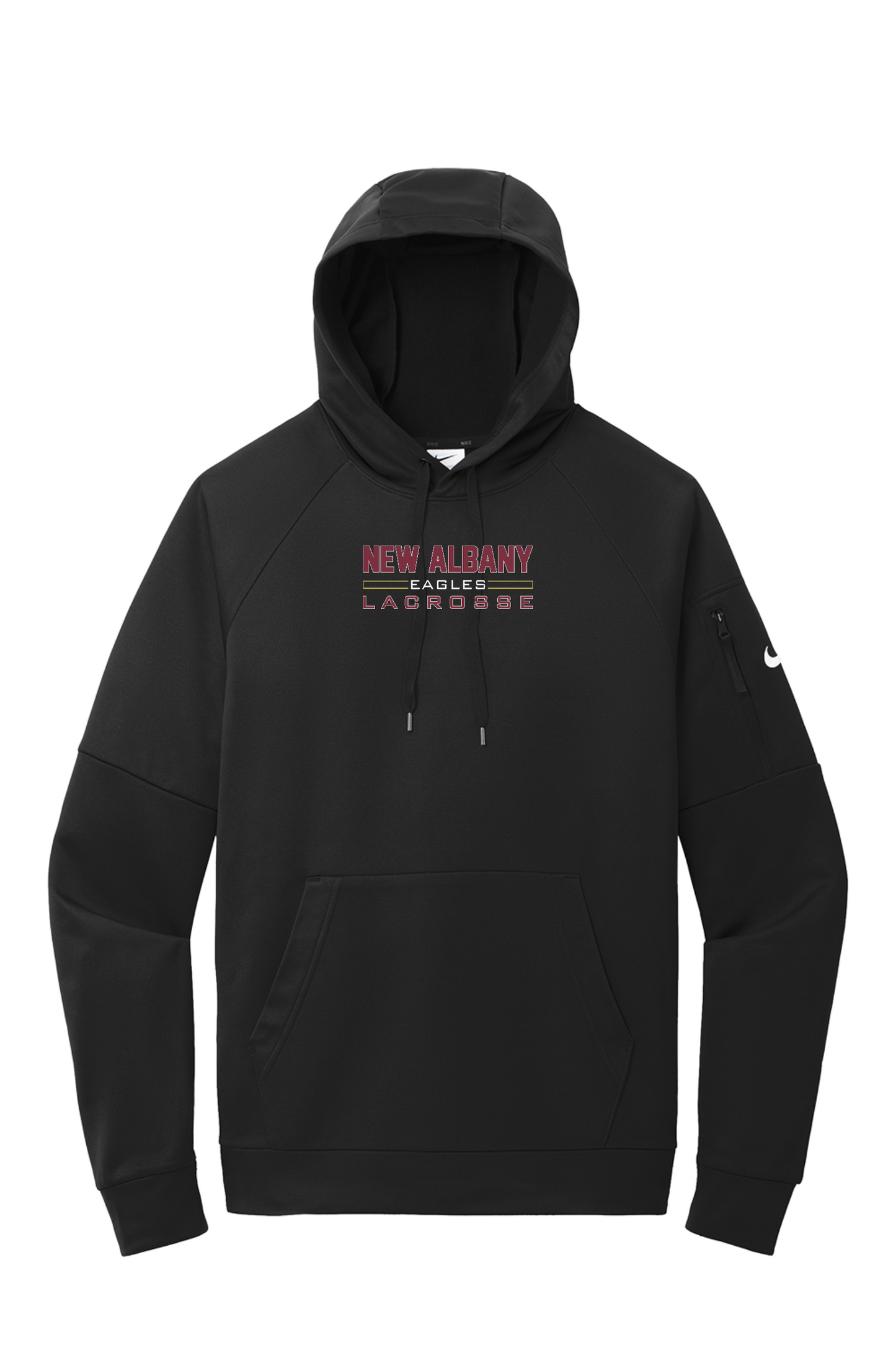 Nike "New Albany Eagles Lacrosse" Embroidered Therma-FIT Hoodie