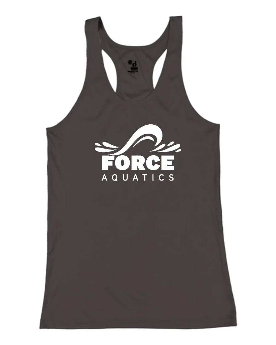 "Force Aquatics" Girl's Racerback Tank - Varsity92
