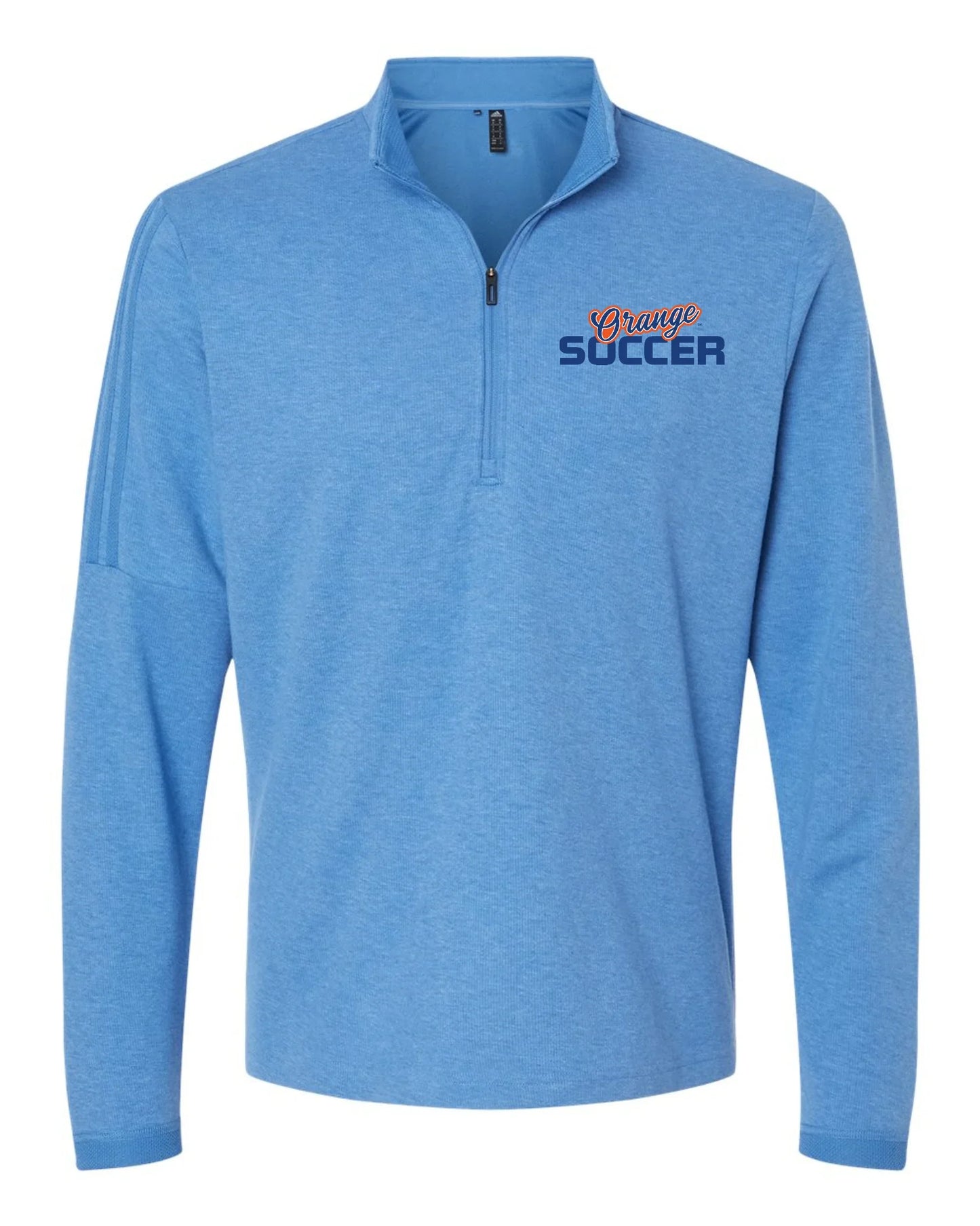 Olentangy "Orange Soccer" Men's Adidas 3-Stripe Quarter Zip Sweater