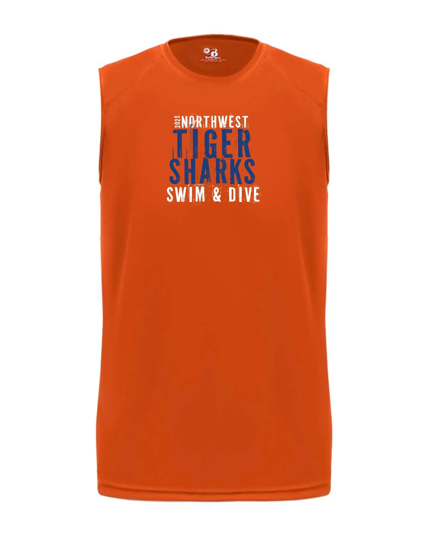 Northwest Swim "TIGERSHARKS" Boy's Sleeveless Tee - Varsity92